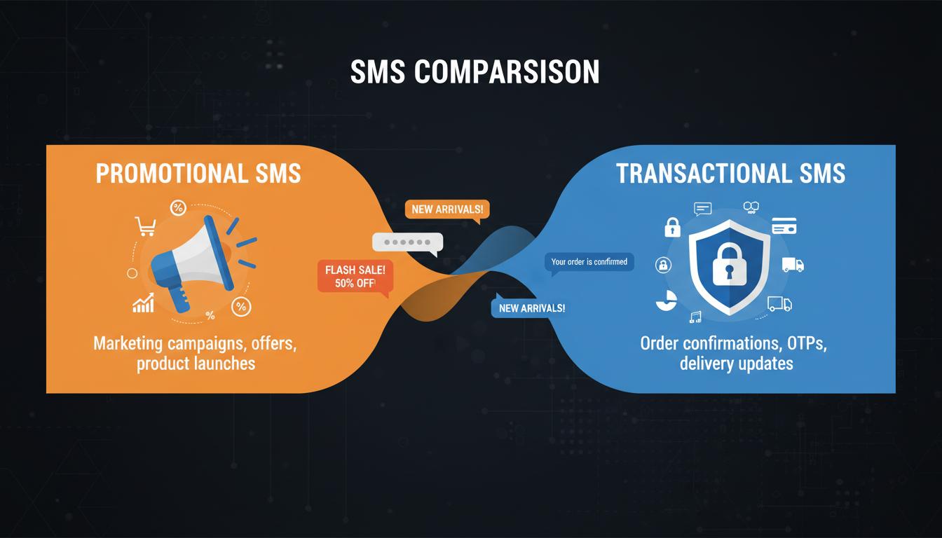 Transactional SMS vs Promotional SMS — Key Differences Explained